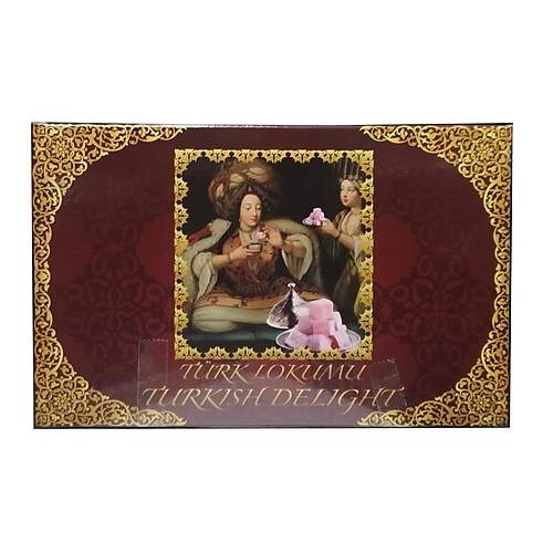 Y�r�k Lokumu �ift Kavrulmu� Duble Antepf�st�kl� H.Cevizi Kapl� Lokum 500 Gr