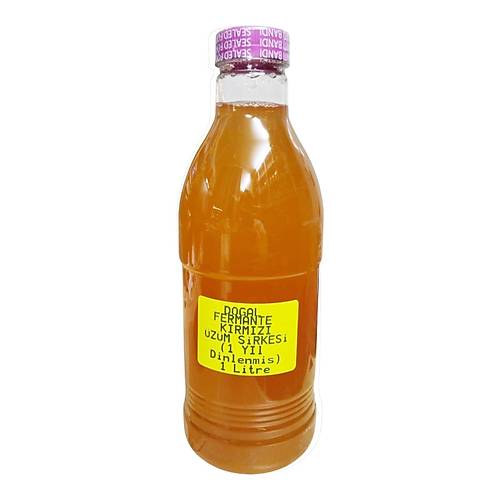 Krmz zm Sirkesi ift Damtlm Fermente Edilmi 1 Litre