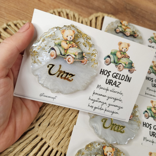 Kartlı Epoksi Magnet Hediyelik