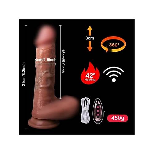 Ultra Realistik Istma leri Geri ve Dnme Fonksiyonlu Gereki Vibratr