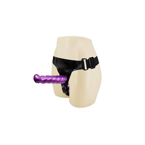 ift Tarafl Mor Renk Belden Balamal Dildo