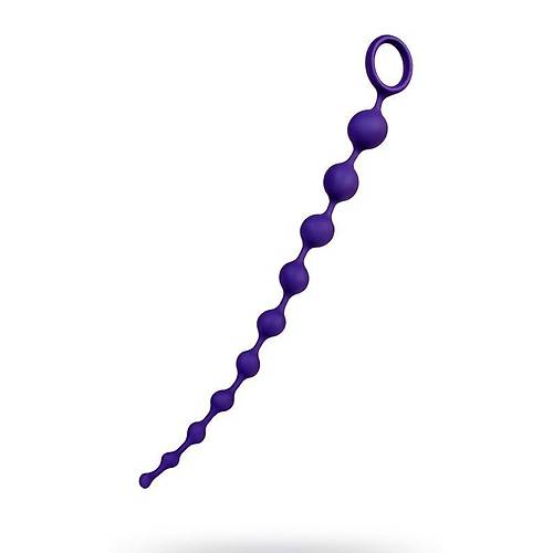 Grape Anal Zinciri Silikon Mor 35 cm