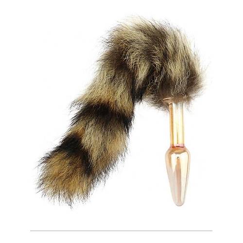 Tilki Kuyruklu Cam Anal Plug 11cm ap 25 mm
