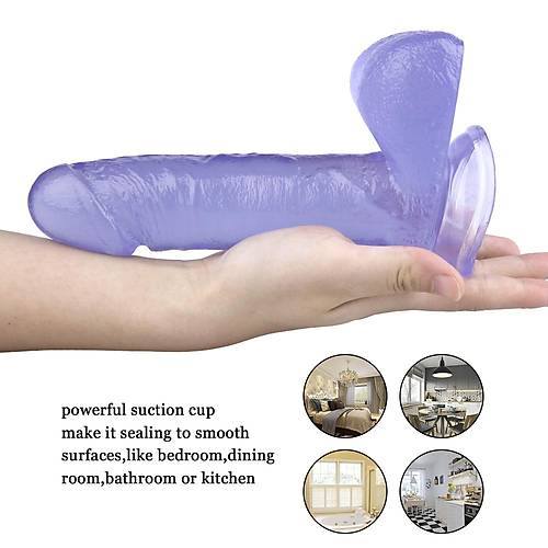 Mor Renk Jel Dildo