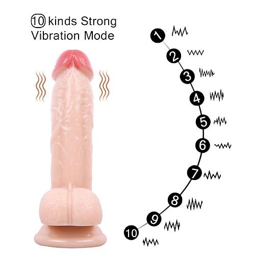 19CM Gereki Ten Rengi Dildo Penis