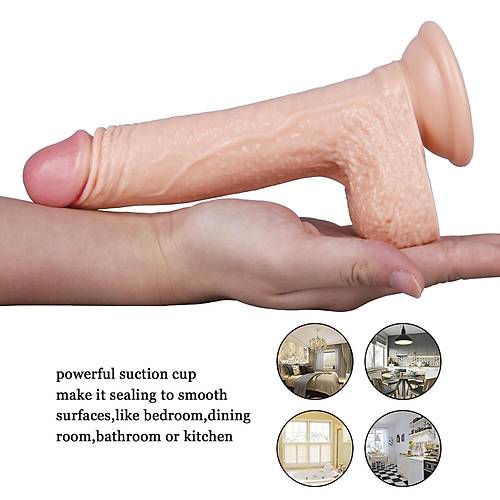 19 CM Ten Rengi Vantuzlu Dildo