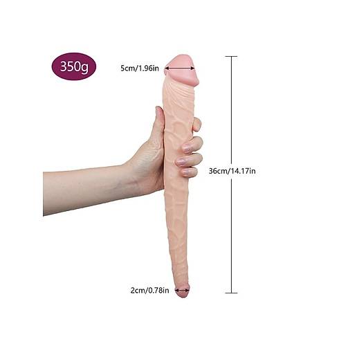 36 CM ift Tarafl Lezbiyen Dildo