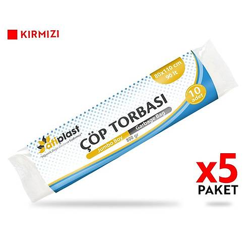 Atiplast Çöp Torbası Endüstriyel Jumbo Boy 800 gr 80 x 110 cm Sarı