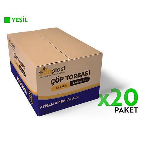 Atiplast p Torbas Endstriyel Jumbo Boy 500 gr 80 x 110 cm Mavi 5 Rulo