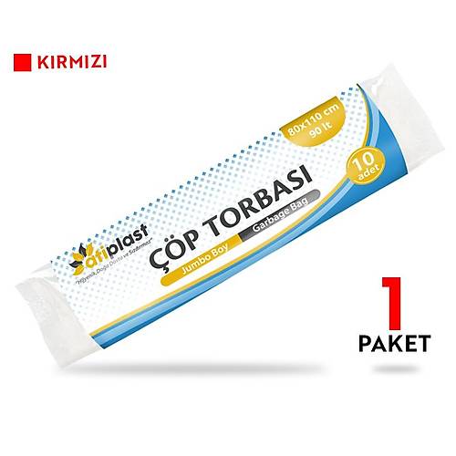 Atiplast p Torbas Endstriyel Jumbo Boy 500 gr 80 x 110 cm Krmz 10 Rulo