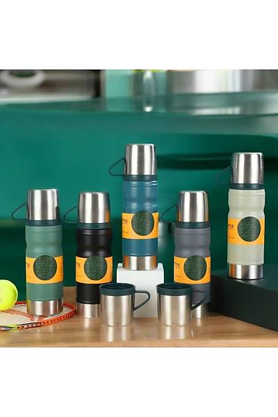 OUTDOOR PASLANMAZ ELK TERMOS BARDAKLI - GR 680 ML