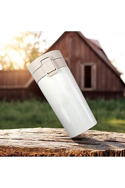 Kilit Kapak Paslanmaz elik - Beyaz 350 ML