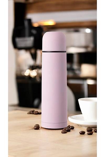 IZOTERMAL METALIK PEMBE MAT 500 ML TERMOS