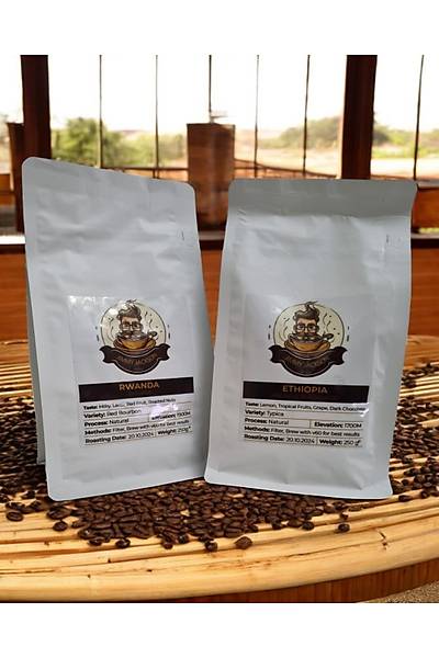 ETYOPYA - RWANDA AFRIKA KAHVE DENEYM   2X250GR