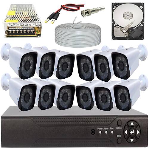 Bestcam Eco 5.0 Megapixel Lensli ( 12 ) Kameralı Full Paket Güvenlik Sistemi Hdd Dahil