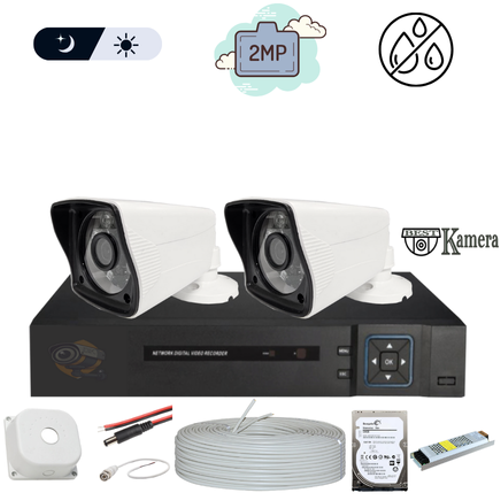 Bestcam Eco 5.0 Megapixel Lensli ( 2 ) Kameral Full Paket Gvenlik Sistemi Hdd Dahil