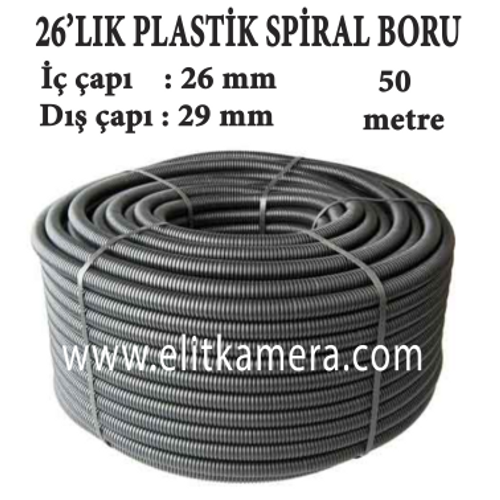 26'Lk Plastik Spiral Boru ( 50 Metre )