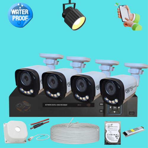 BESTCAM Gece Renkli 5 Mega Piksel Sony Lensli ( 4 ) Kameral Full Paket Gvenlik Sistemi HDD Dahil