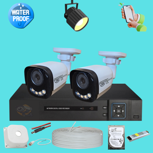 BESTCAM Gece Renkli 5 Mega Piksel Sony Lensli ( 2 ) Kameral Full Paket Gvenlik Sistemi HDD Dahil