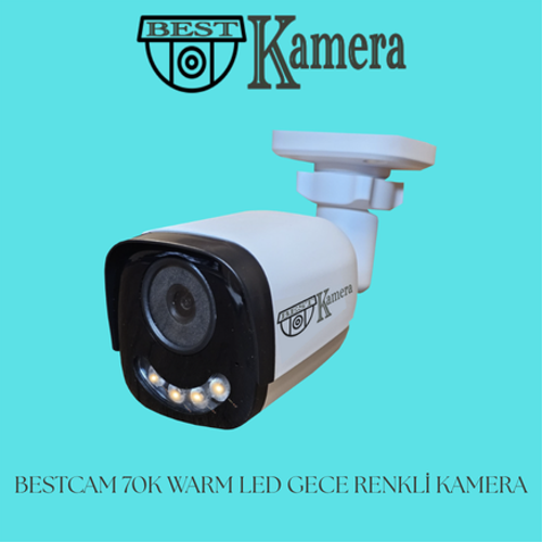 BESTCAM 70K Ahd Warm Led Gece Gr Renkli Kamera 5 Mega Piksel Sony Lens 1080p Full HD Su Geirmez