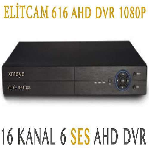 Elitcam - 616  16 Kanal 6 Sesli Ahd Kayt Cihaz Xmeye 4K Pro seri