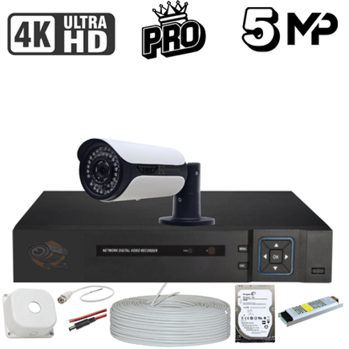 BESTCAM PRO SET 5 Mega Piksel Sony Lensli ( 1 ) Kameral Full Paket Gvenlik Sistemi HDD Dahil