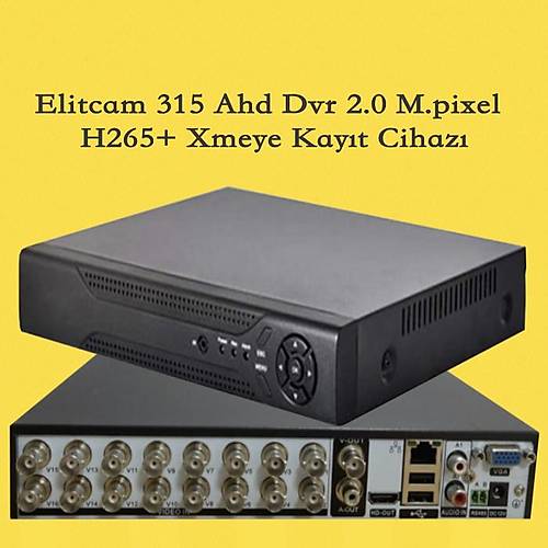 Elitcam 315  16 Kanal 1080P Ahd Kayt Cihaz  Xmeye 2.0 M.Pixel