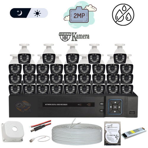 Bestcam Eco 5.0 Mega Piksel Lensli ( 32 ) Kameral Full Paket Gvenlik Sistemi HDD Dahil