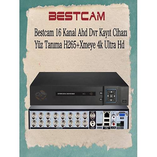 BESTCAM 315  16 Kanal 1080P Ahd Kayt Cihaz  Xmeye 2.0 Mega Piksel