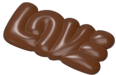 1764 - LOVE Tablet Chocolate Polycarbonate Mold