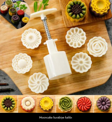 Mooncake kurabiye kalıbı