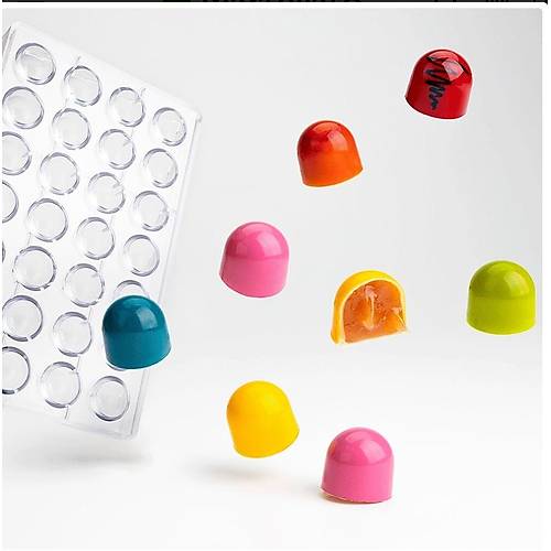 Bonbon Mould – Smooth Dome (13g) No: 539
