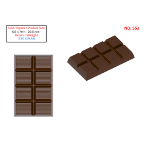 210 Gr. Dubai Chocolate Mold - 0553
