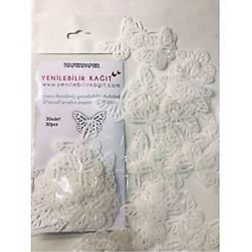 Yenilebilir Kat Kullanma Hazr Dantel Kelebekler