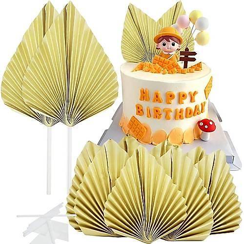 Yelpaze �i�ek Pasta S�s� 2li Gold