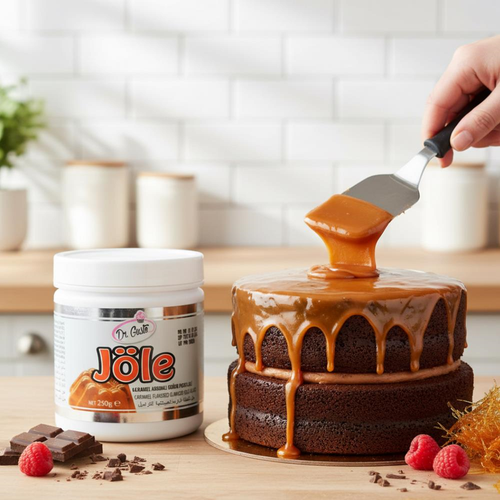Karamelli J�le 250 g � Pasta, Tatl� ve Cheesecake �zeri Parlak Kaplama Sosu