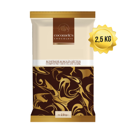 Cocomeks Konfiseri �ikolata Bitter 2.5 KG