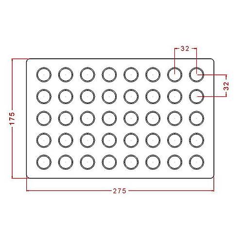 Round   Praline Chocolate Mould No: 883