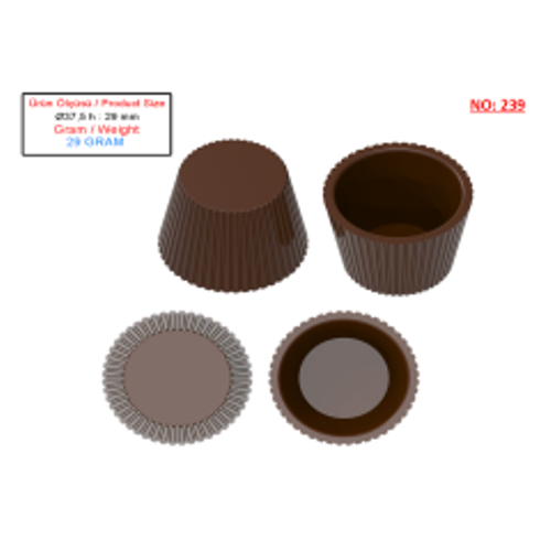 0239 - Round Bowl Chocolate Mold