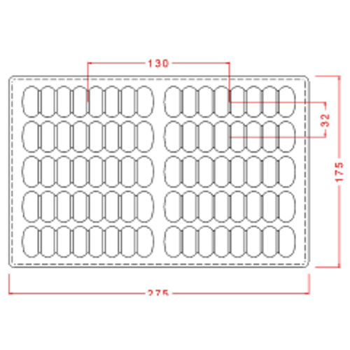Bar Chocolate Mould No: 617