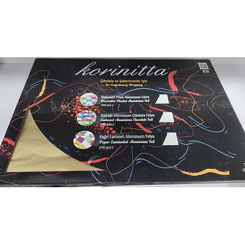 Al�minyum �ikolata Folyosu D�z Gold 1KG 35x50 CM 150 adet