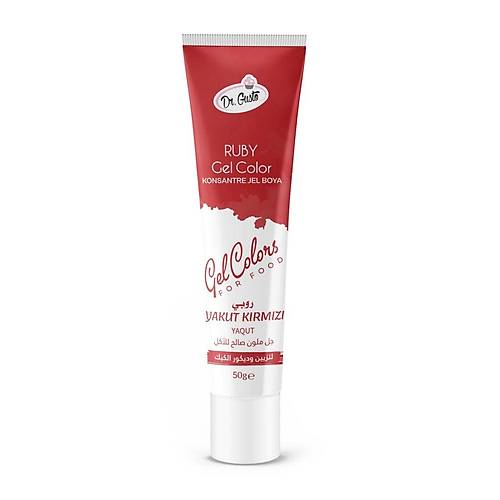 DR.GUSTO 50 GR JEL BOYA TP RUBY YAKUT KIRMIZISI