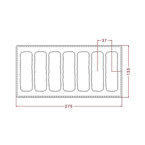 Textured  Bar Chocolate  Mould   No: 650