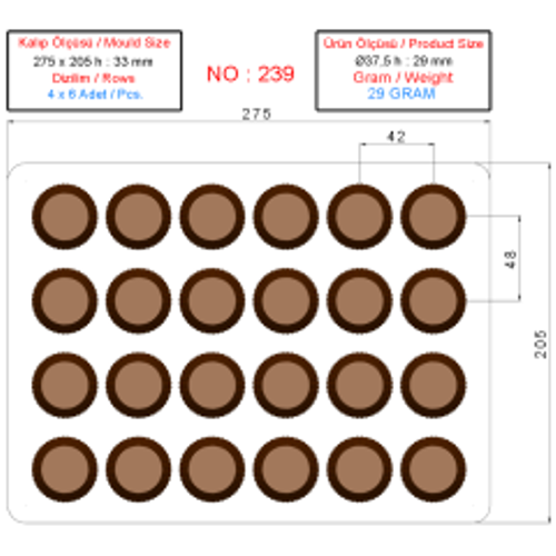 0239 - Round Bowl Chocolate Mold