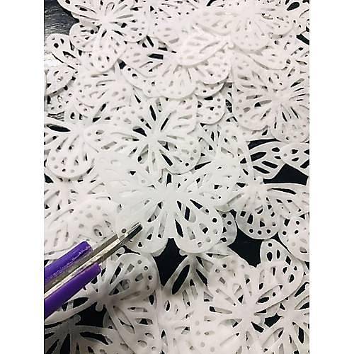 Yenilebilir Kat Kullanma Hazr Dantel Kelebekler