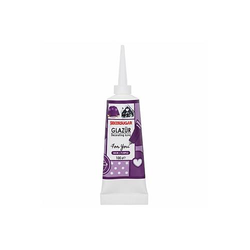 Mor Glaz�r 40 Gr � Pasta ve Kurabiye Dekor Glaze Kaplama