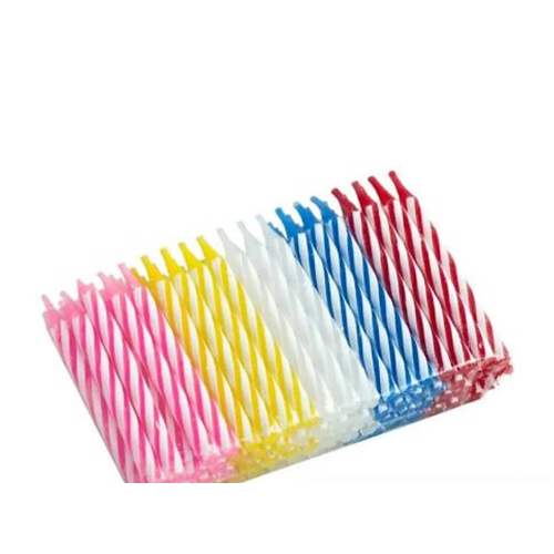 72'li Renkli Pasta Mumu (Paket)