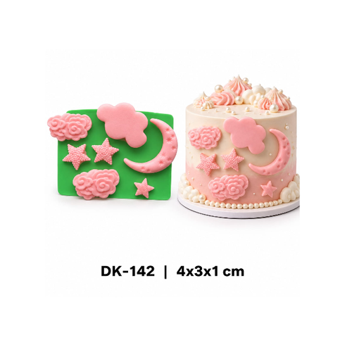 DK-142 Ay, Y�ld�z ve Bulut Silikon Kal�b� - DK-142