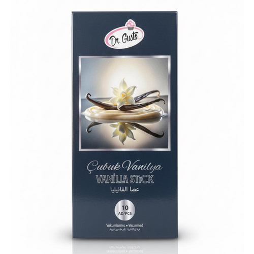 10�lu �ubuk Vanilya Vakumlu Paket � Do�al Aromal� Vanilya �ubu�u