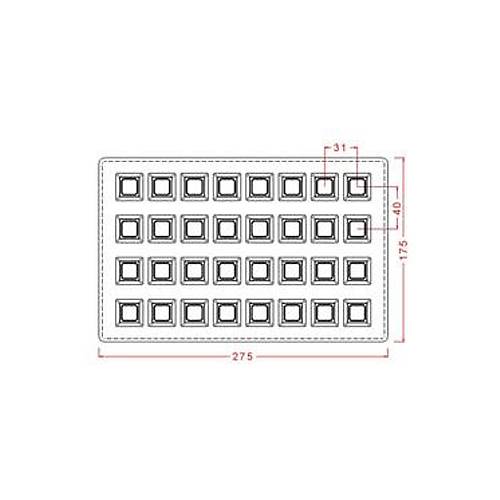 Square Praline Mould No: 581
